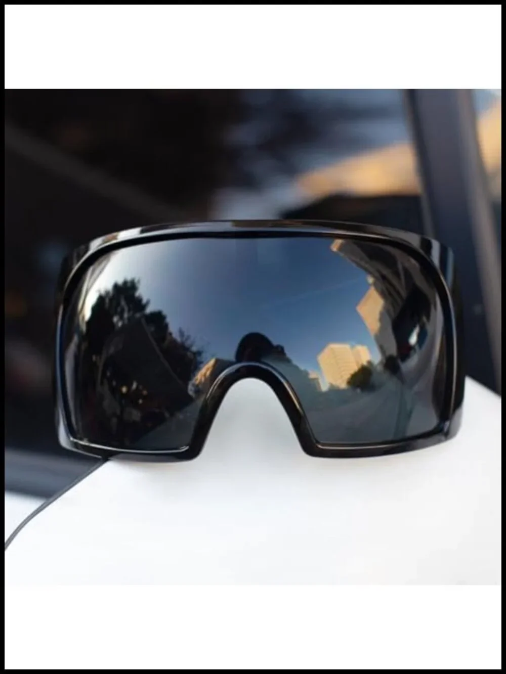 Oversized Wrap Around Shield Sunglasses UV400 Protection Unisex